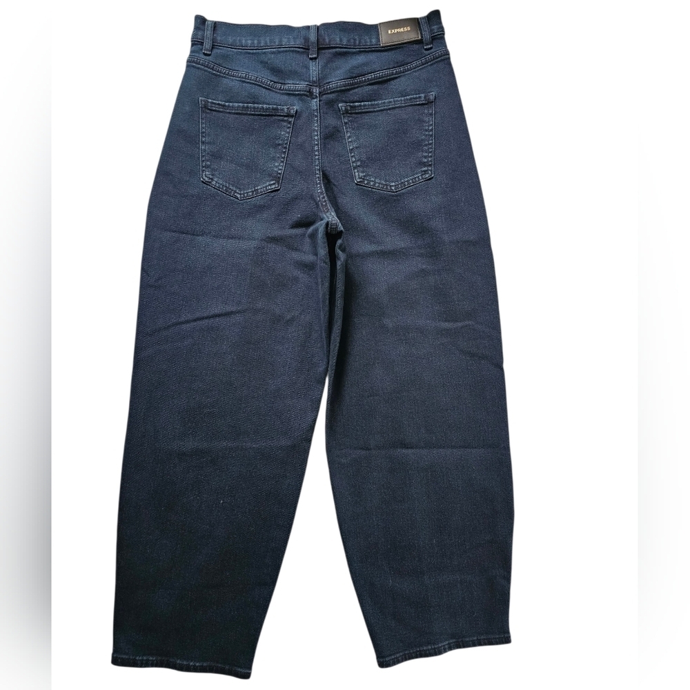 Express Women's High Rise Jeans - Deep Indigo - Picture 2 of 7